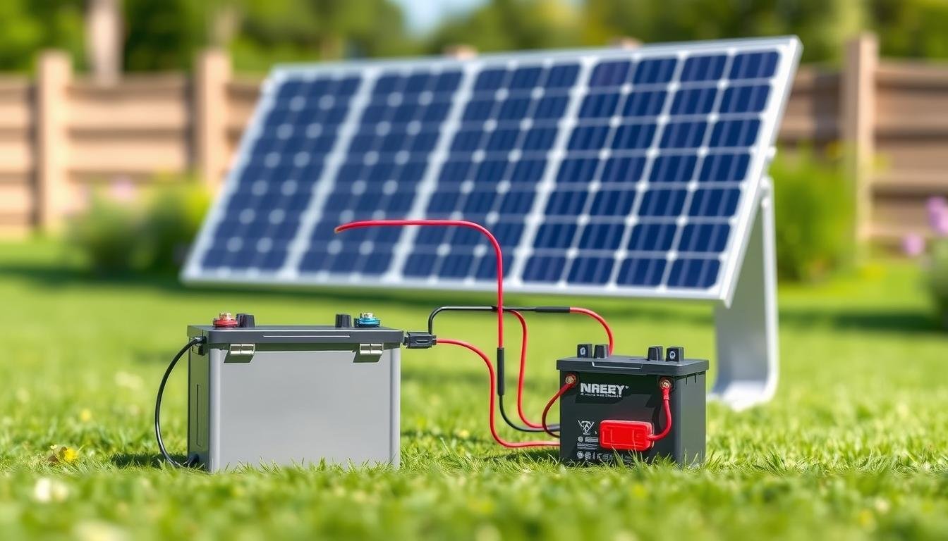 branchement batterie panneau solaire